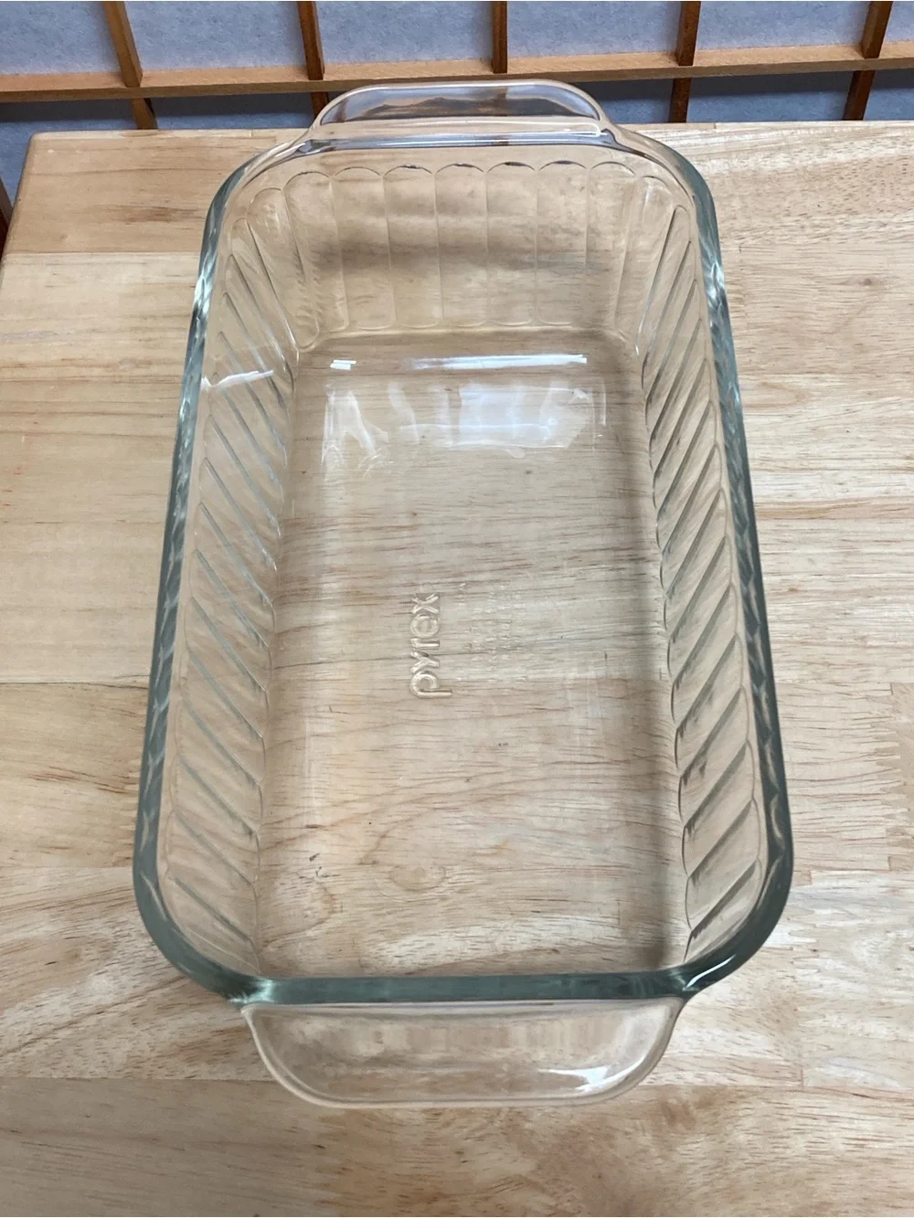 Pyrex Ribbed Glass Loaf Baking Dish  213-S 1.5 quart